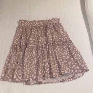 Neutral Vibes Flowy Skirt